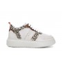 Cafe Noir SNEAKERS IN PELLE CON RIPORTI STAMPA MACULATA - C1DE1640