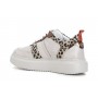 Cafe Noir SNEAKERS IN PELLE CON RIPORTI STAMPA MACULATA - C1DE1640