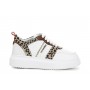 Cafe Noir SNEAKERS IN PELLE CON RIPORTI STAMPA MACULATA - C1DE1640
