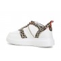 Cafe Noir SNEAKERS IN PELLE CON RIPORTI STAMPA MACULATA - C1DE1640