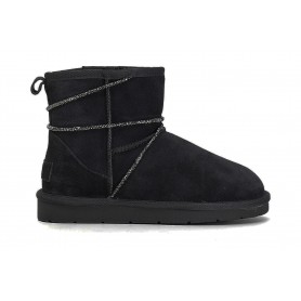 Cafe Noir TRONCHETTO IN PELLE SCAMOSCIATA CON ACCESSORIO STRASS - C1DR6130