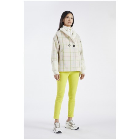 Cafe Noir CAPPOTTO A QUADRI CON POLSI - C7JI0029