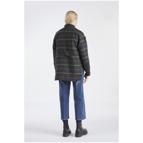 Cafe Noir CAPPOTTO A QUADRI CON POLSI - C7JI0029