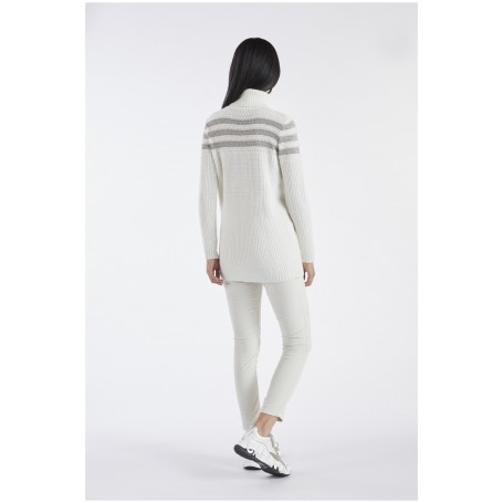 Cafe Noir MAGLIONE CON BANDE LUREX ALLE SPALLE - C7JM0085