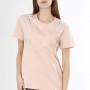 Cafe Noir T SHIRT CON SPALLE RICAMATE - C7JT0075