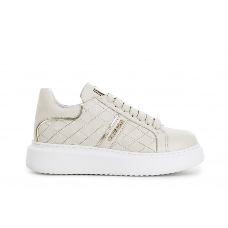 Cafe Noir SNEAKERS IN PELLE STAMPA INTRECCIO - C1DE1820