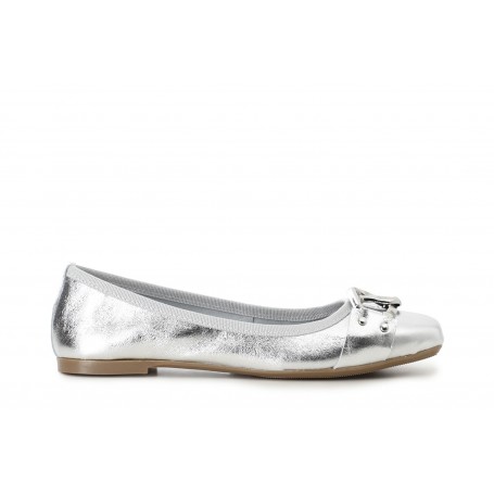 Cafe Noir BALLERINA IN PELLE LAMINATA CON CATENA - C1EH2005