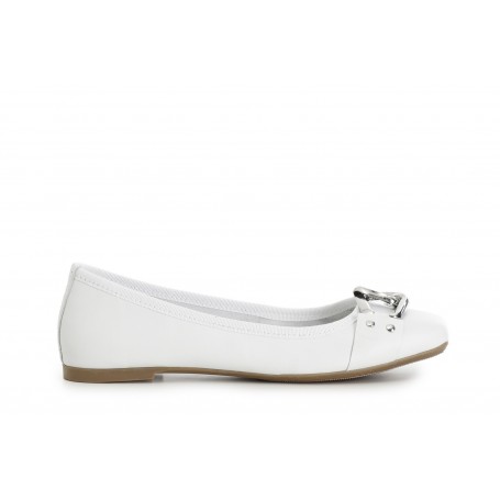 Cafe Noir BALLERINA IN PELLE LAMINATA CON CATENA - C1EH4005