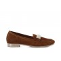 Cafe Noir MOCASSINO IN PELLE SCAMOSCIATA CON PASSANTE IN MICROSTRASS - C1EG5001
