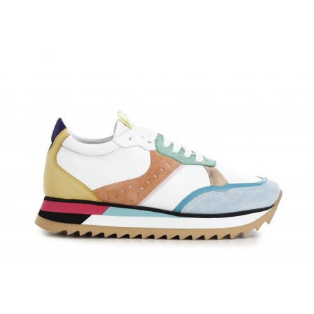 Cafe Noir SNEAKERS IN PELLE MULTICOLOR - C1DB1001