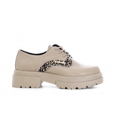 Cafe Noir DERBY IN PELLE CON RIPORTO CAVALLINO MACULATO - C1EC1020