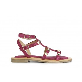 Cafe Noir SANDALO GABBIA IN PELLE SCAMOSCIATA CONRAFFIA E BORCHIE - C1XJ5004