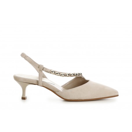 Cafe Noir SCARPE IN PELLE SCAMOSCIATA ASIMMETRICHE CON ACCESSORIO - C1EF5016