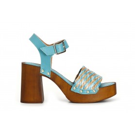 Cafe Noir SANDALO IN RAFFIA E PELLE - C1FC9001