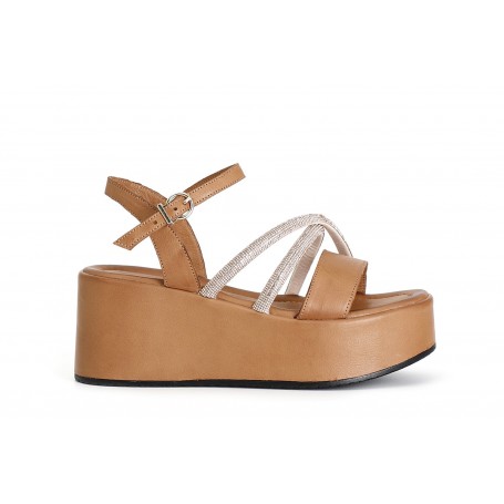 Cafe Noir SANDALO GILDA IN PELLE CON STRASS - C1HN1001