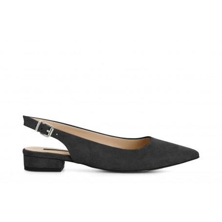 Cafe Noir SCARPE IN PELLE SCAMOSCIATA APERTE DIETRO - C1XV6127