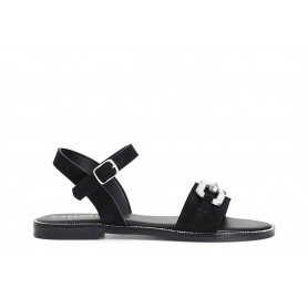 Cafe Noir SANDALO IN PELLE SCAMOSCIATA CON ACCESSORIO GIOIELLO - C1XL6020