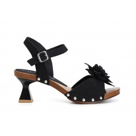 Cafe Noir SANDALO IN PELLE SCAMOSCIATA CON FIORE - C1FD6005