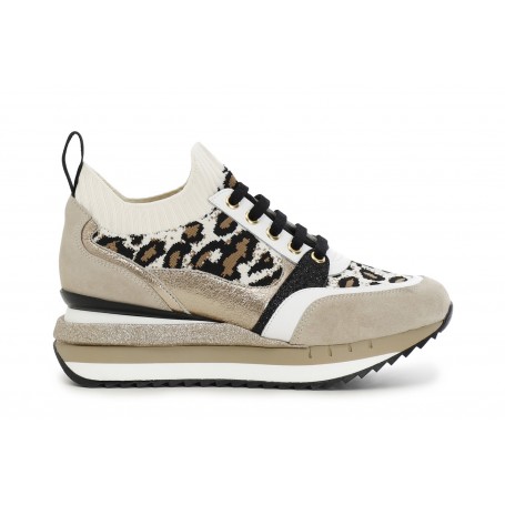 Cafe Noir SNEAKERS IN MAGLIA E PELLE SCAMOSCIATA - C1DN9570