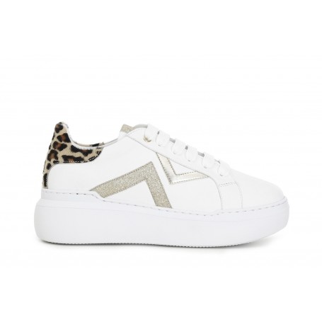 Cafe Noir SNEAKERS IN PELLE E DETTAGLIO CAVALLINO - C1XE1001