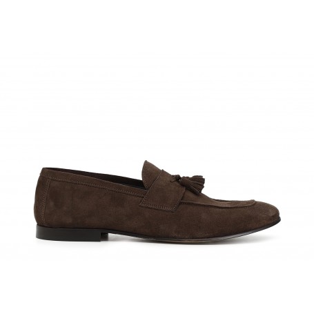 Cafe Noir MOCASSINO IN PELLE SCAMOSCIATA CON NAPPINE - C1RE6450