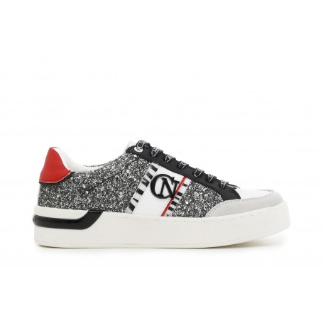Cafe Noir SNEAKERS GLITTER CON ACCESSORIO LOGO LATERALE - C1DS9220