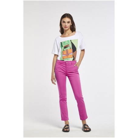 Cafe Noir PANTALONE CHINO  TINTO CAPO - C7JP0110