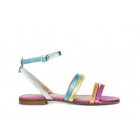 Cafe Noir SANDALI IN METALLIZZATO MULTICOLOR - C1XV9905