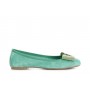 Cafe Noir BALLERINA  IN PELLE SCAMOSCIATA CON FIOCCO IN MICROSTRASS - C1EH5004