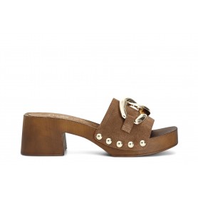 Cafe Noir CIABATTA IN PELLE SCAMOSCIATA CON ACCESSORIO - C1XL6015