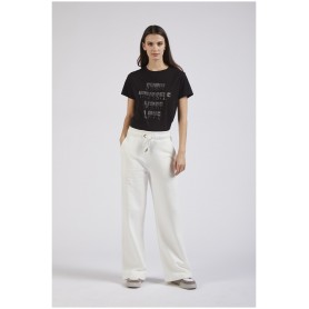 Cafe Noir PANTALONE PALAZZO IN FELPA - C7JF0059