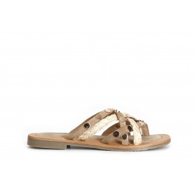 Cafe Noir CIABATTA IN PELLE SCAMOSCIATA E RAFFIA - C1GH5007