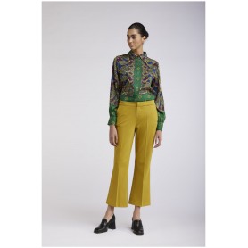 Cafe Noir PANTALONE CROPPED FLARE  TESSUTO ELASTICIZZATO - C7JP0148