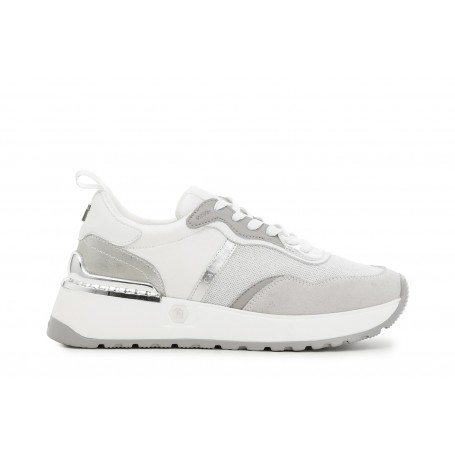 Cafe Noir SNEAKERS ALLACCIATA IN PELLE SCAMOSCIATAE TESSUTO MESH - C1DL9110