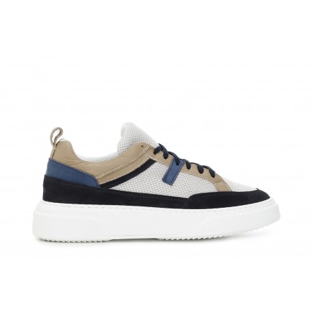 Cafe Noir SNEAKERS IN PELLE SCAMOSCIATA E TESSUTOMESH - C1XN6913