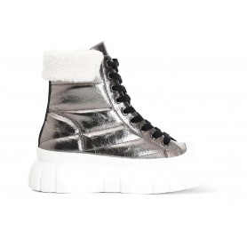 Cafe Noir TRONCHETTO ALLACCIATO IN SIMILPELLE TRAPUNTATO COLLETTO IN PELLICCIA SINTETICA - C1DM9024