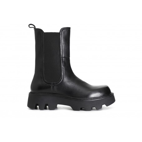 Cafe Noir TRONCHETTO IN PELLE CON ELASTICO - C1FD1302