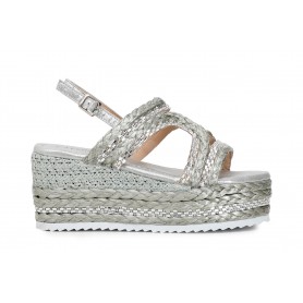 Cafe Noir SANDALO "GABBIA" CON RAFFIA E STRASS - GHH938