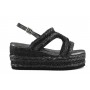 Cafe Noir SANDALO "GABBIA" CON RAFFIA E STRASS - GHH938