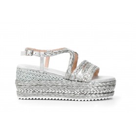 Cafe Noir SANDALO INCROCIO CON RAFFIA E STRASS - GHH939