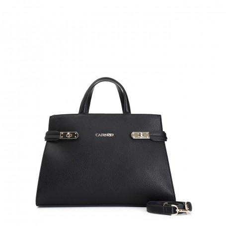 Cafe Noir TOTE IN MATERIALE EFFETTO BOTTALATO E CHIUSURE IN METALLO - C3WF0501