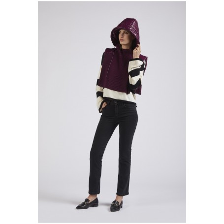 Cafe Noir CAPPUCCIO CON DAVANTI IN MAGLIA - C7JU0069