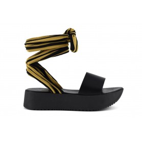 Cafe Noir SANDALO FASCIA CON LACCI TESSUTO IN PELLE - IXV108