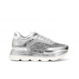 Cafe Noir SLIP-ON IN PELLE LAMINATA E PIZZO - GDB175