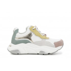 Cafe Noir SNEAKERS IN PELLE SCAMOSCIATA MULTICOLOR - C1DA6160