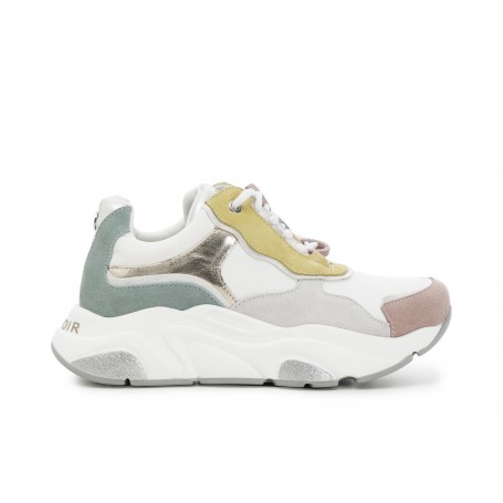 Cafe Noir SNEAKERS IN PELLE SCAMOSCIATA MULTICOLOR - C1DA6160