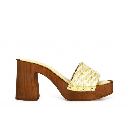 Cafe Noir CIABATTA IN RAFFIA E PELLE - C1FC9002