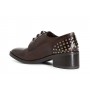 Cafe Noir SCARPA ALLACCIATA IN PELLE CON BORCHIE - C1ED1003