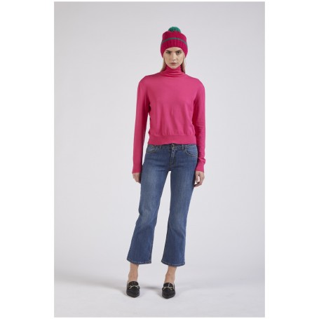 Cafe Noir MAGLIONE COLLO ALTO CON CRESPE ALLE SPALLE - C7JM0151