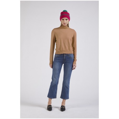Cafe Noir MAGLIONE COLLO ALTO CON CRESPE ALLE SPALLE - C7JM0151